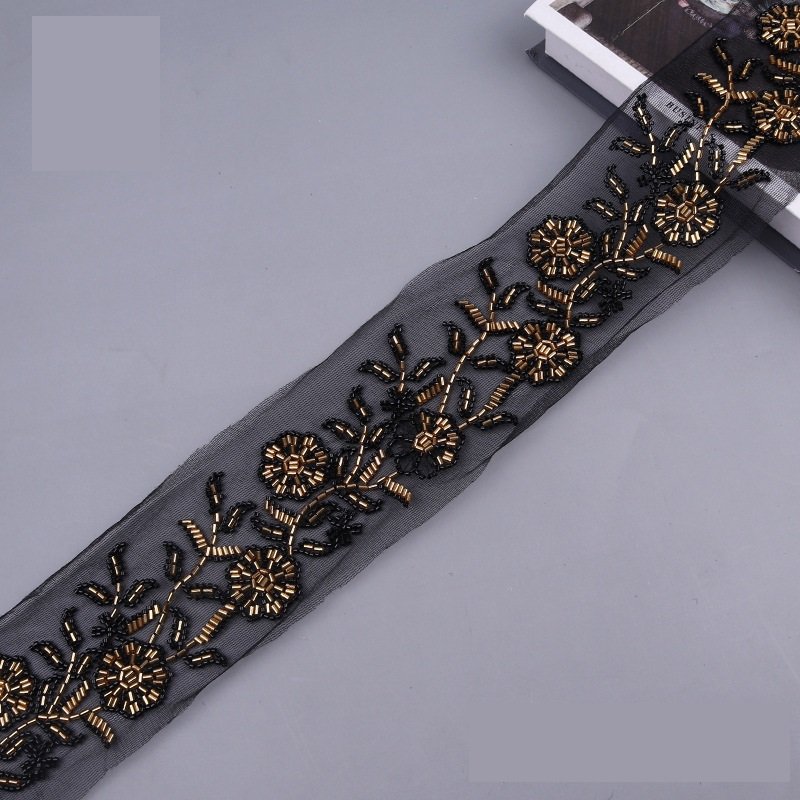 Sequins And Diamond Mesh Applique Accessories European And American Fashion Clothing Curtains Beaded Lace Trim