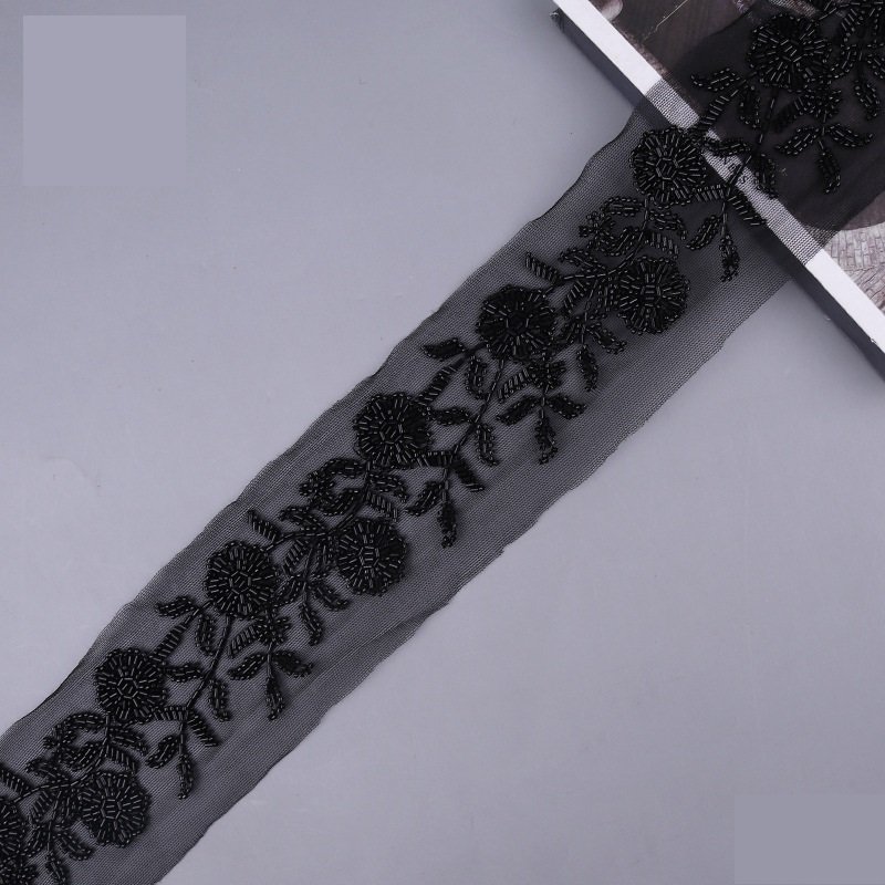 Sequins And Diamond Mesh Applique Accessories European And American Fashion Clothing Curtains Beaded Lace Trim