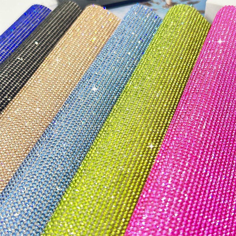 Bling Bling 24*40cm Crystal Rhinestone Sticker Trim Strass Diamond Crystal Rhinestone Sheet For DIY Crafts Decoration