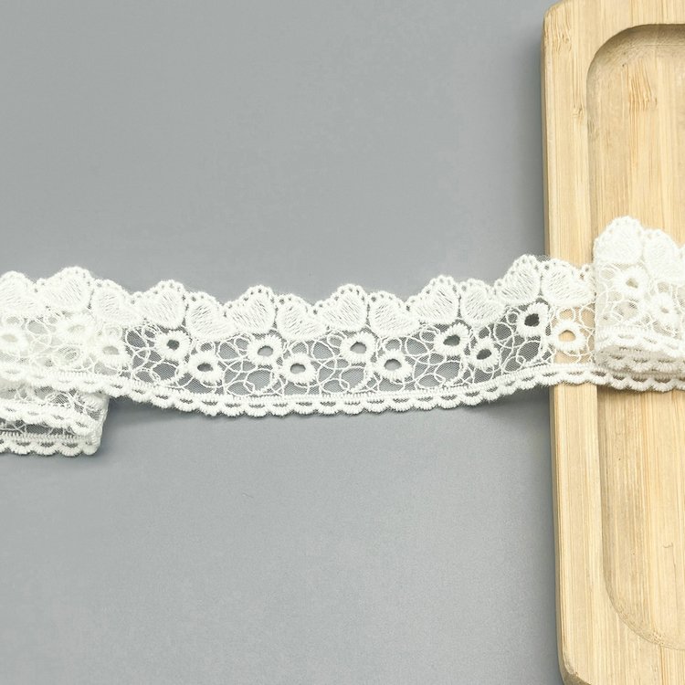 OEKO-TEX BSCI Factory Wholesales Hot Sales Water Soluble Guipure White Bridal Lace Fabric Embroidery Lace Bridal Lace Trim