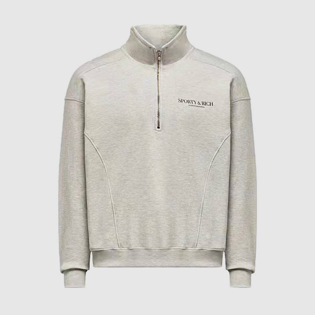 Heavy fleece Polo sweater Europe and the United States