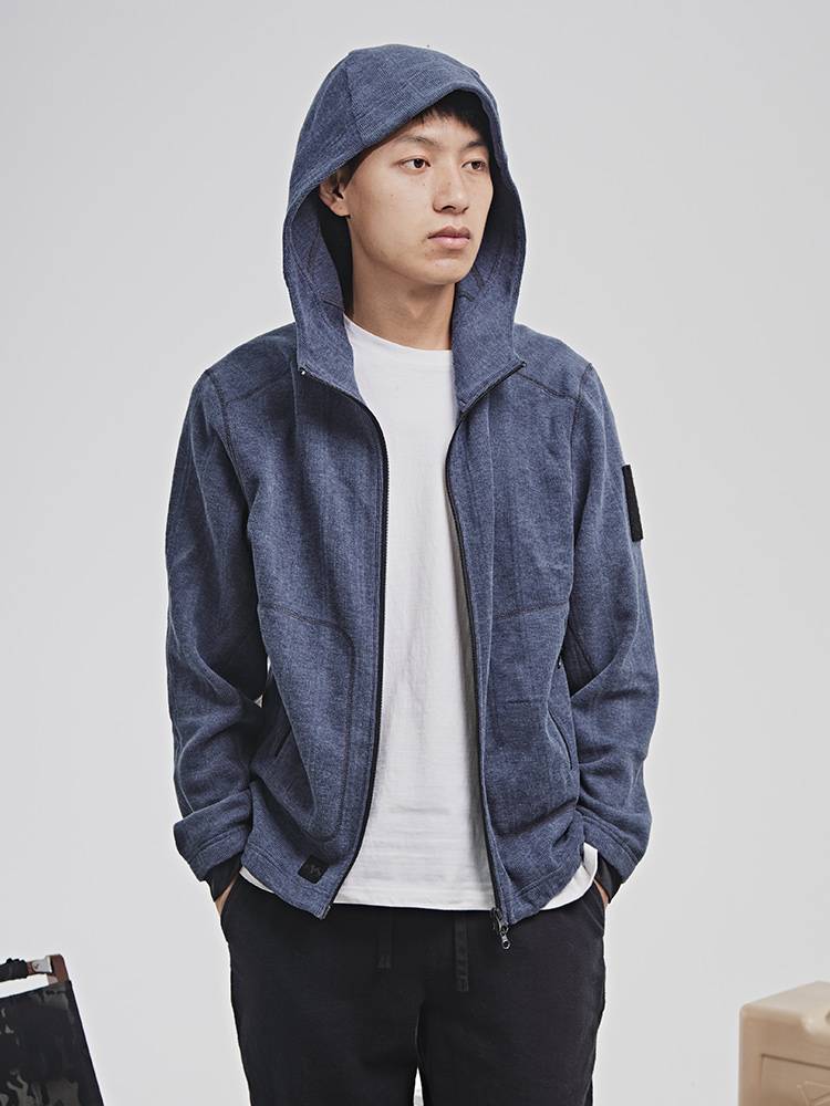 Maxgear windproof and warm blue wood pill sweater
