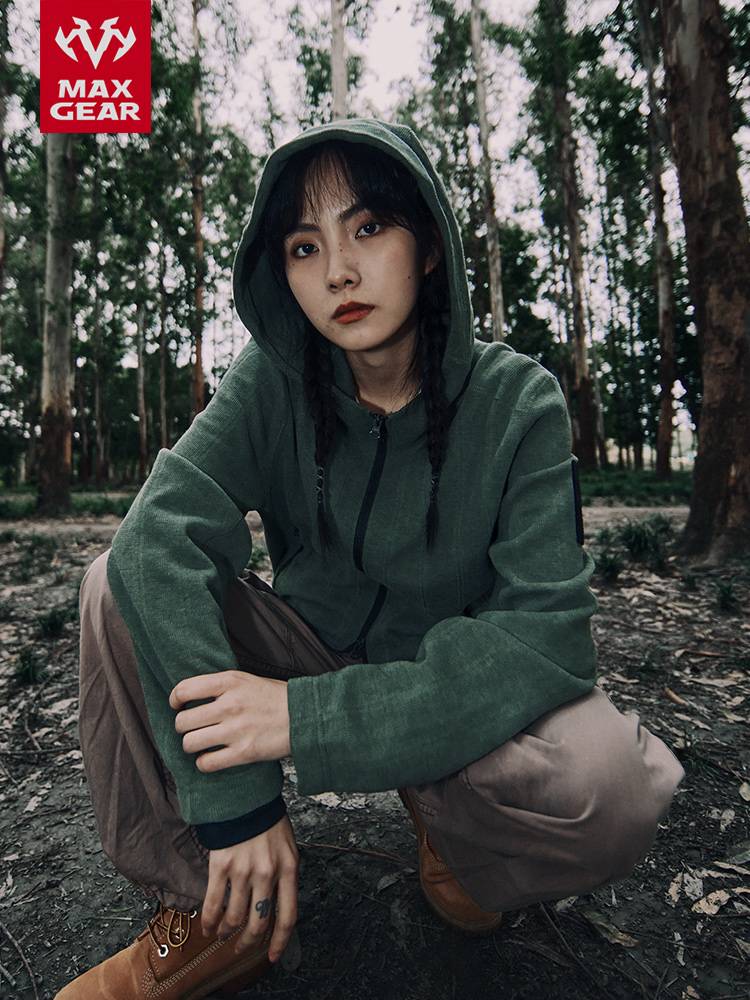 Maxgear windproof and warm blue wood pill sweater