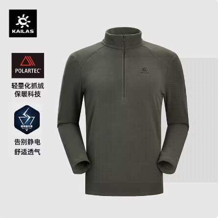 23 Kaile Stone Outdoor Half -Break -up Polying Polartec Polartec Holding Heating and breathable KG2342111