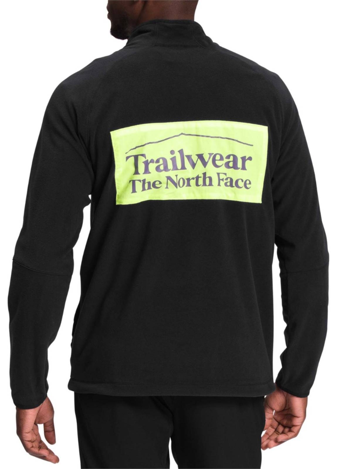 The North Face north men's semi -zipper collar collar pellets warm Polartec fabric