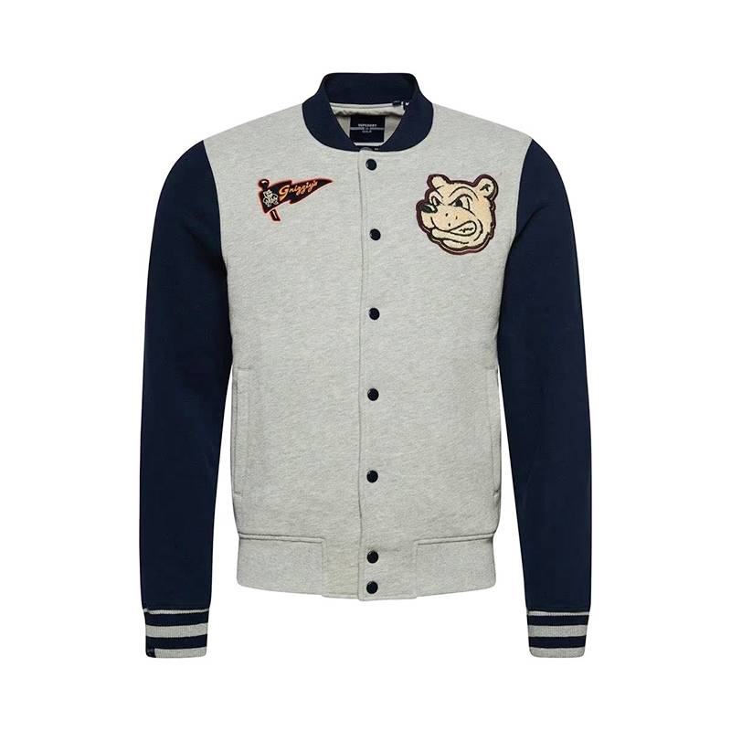 SuperDry Retro Academy Plush Baseball sweater