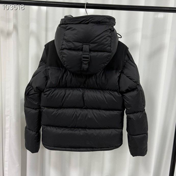2022 The new men and women wearing two thick goose down short hooded down jacket