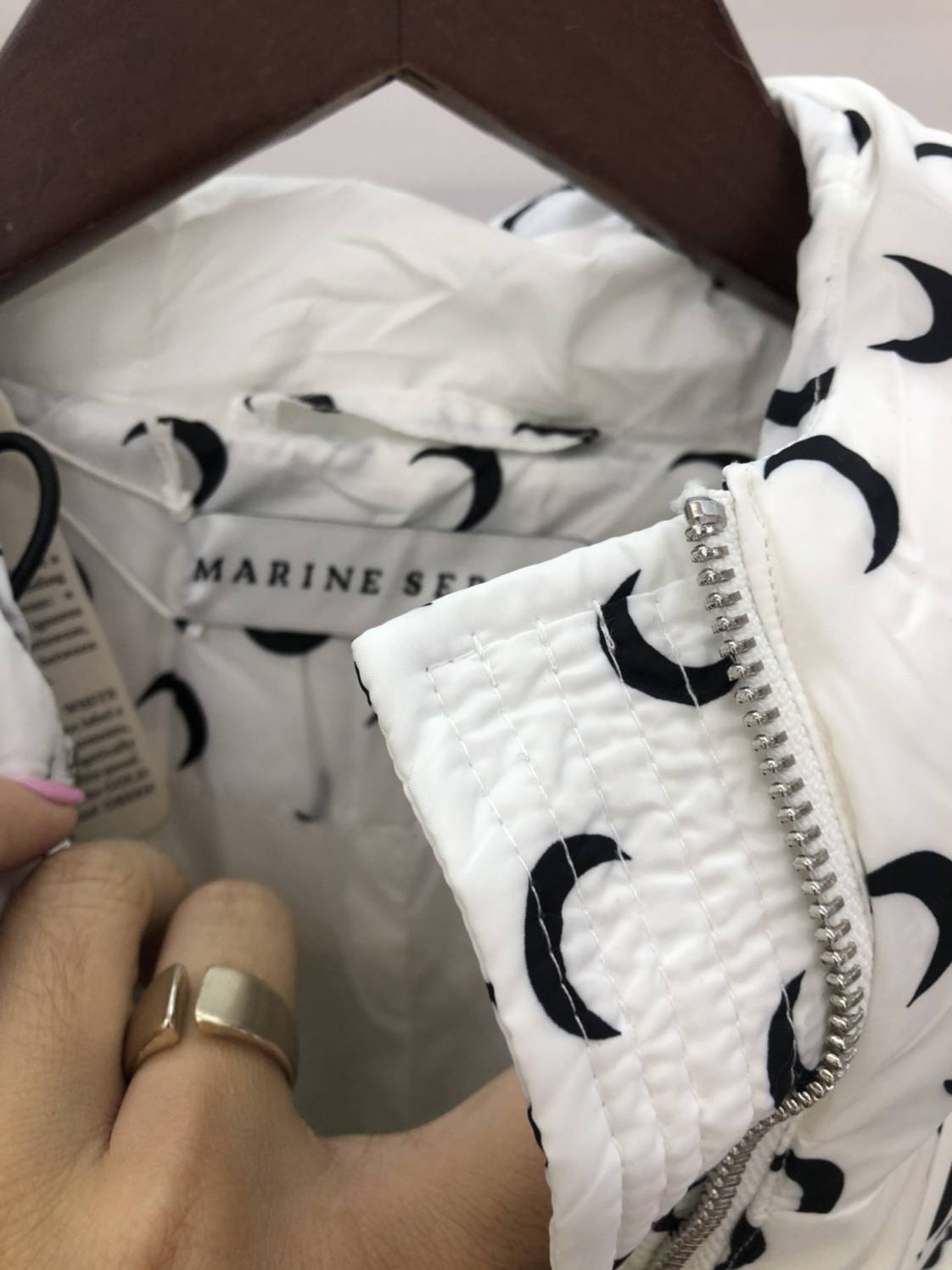 Moon House's down jackets beautifully full -printed niche design 90 duck down