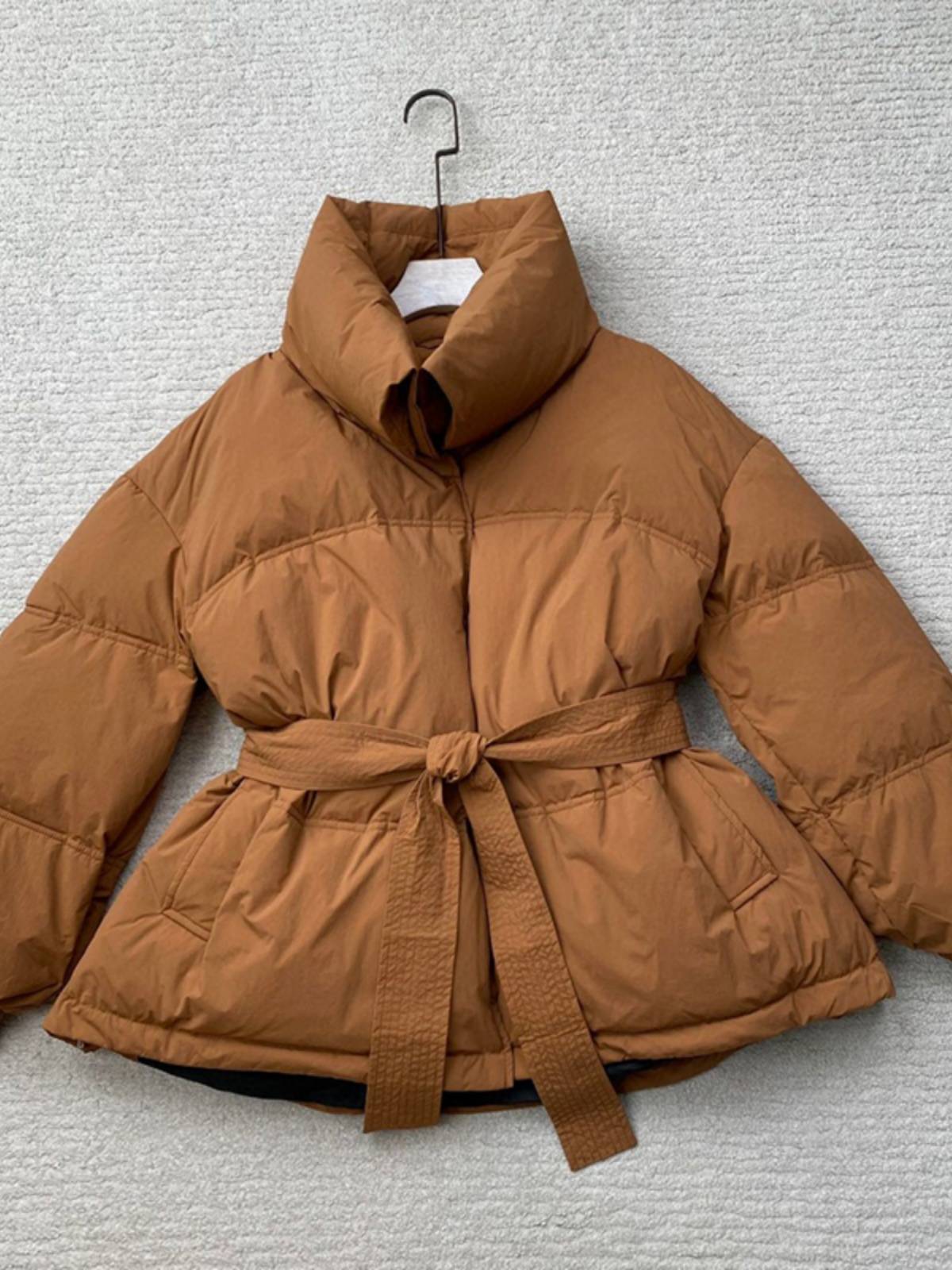 Loose large outline Oversize white duck down jacket down jacket