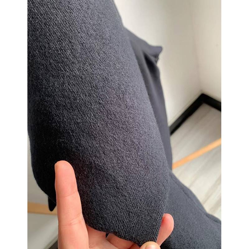 Winter women's loose deconstruction silhouette sperm texture oblique texture lightweight wool jacket down jacket