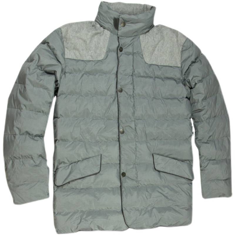 ZS Italian high -end men's winter hooded down jacket