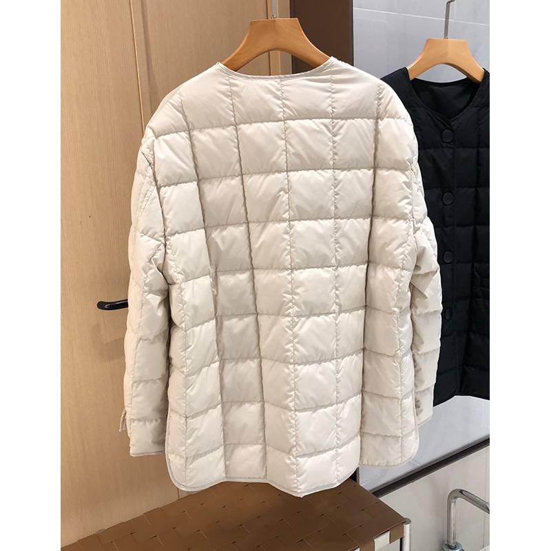 Diamond pattern light, thin small incense, down jacket jacket, three -proof waterproof and oil -proof, filling 90%white goose down