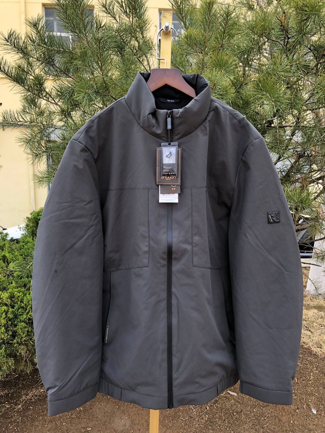 2024 new counter autumn and winter authentic men's down jacket cotton jacket outer collar brand broken code special price duck down