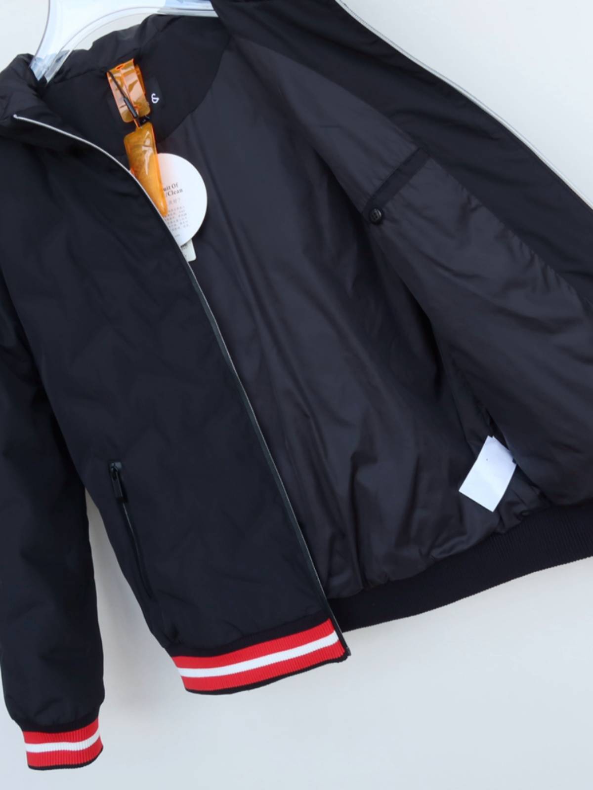 La Xia counter withdrawal cabinet genuine 3D short down jacket