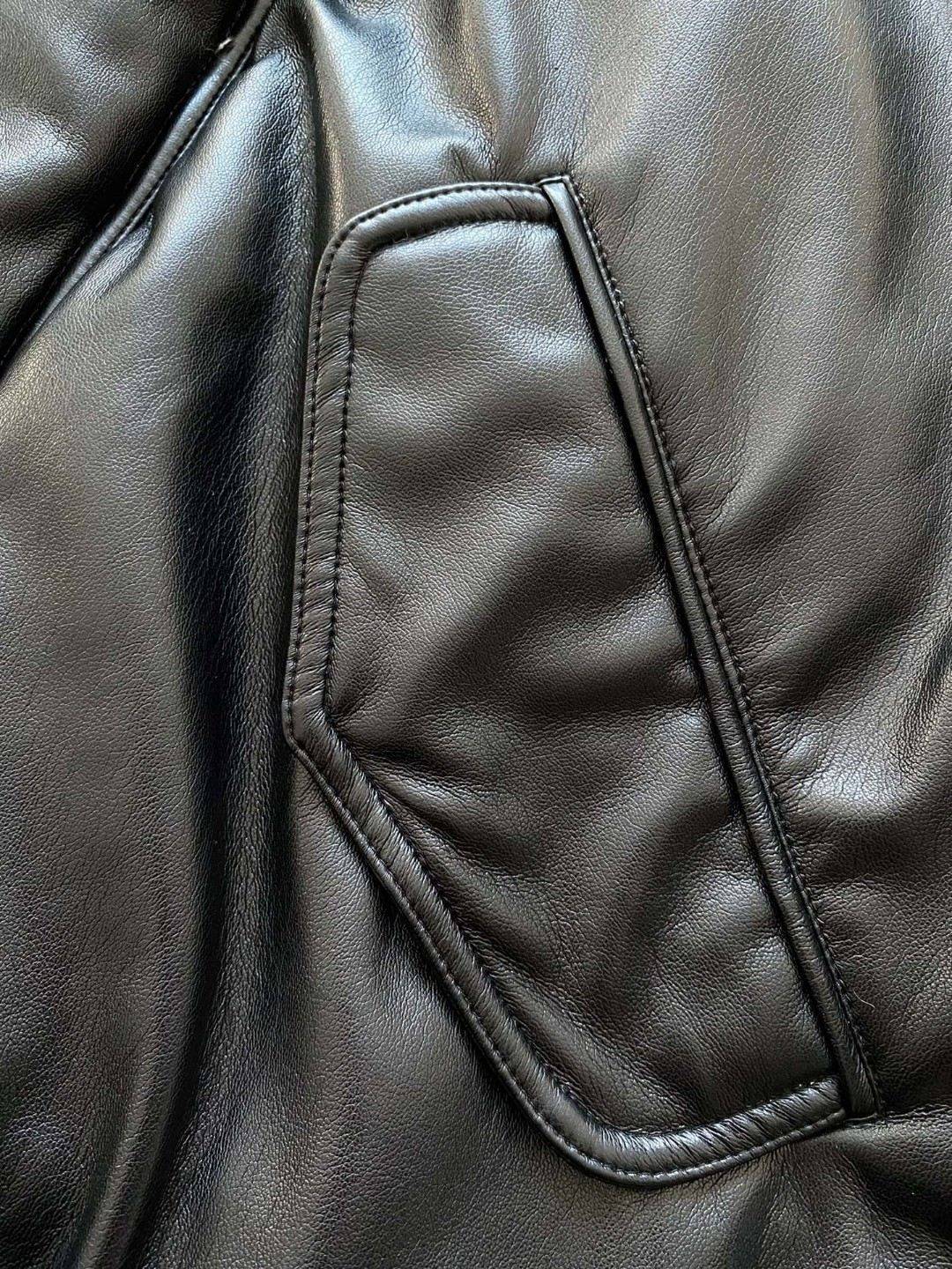European Station 2024 Early Spring New PU Skin Wool Revised Design White Duck Pill filling protein skin thick solid down jacket