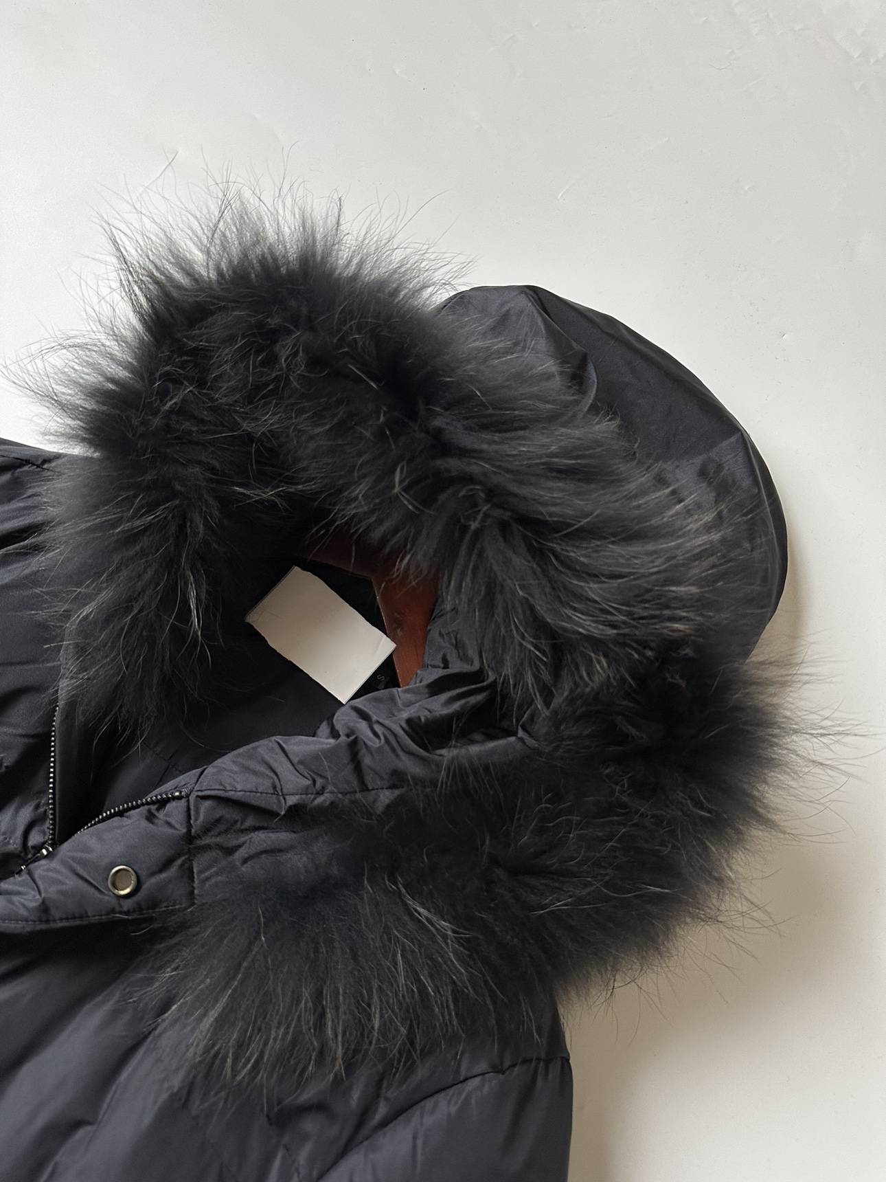 Welfare to family members, buy half a semi -send, 90%white duck down real hair long -sleeved down jacket.