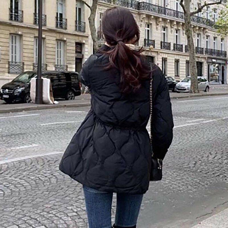 First -line big brand discount cutting label women's clothing tail single cleaning, long light slim down cotton jacket