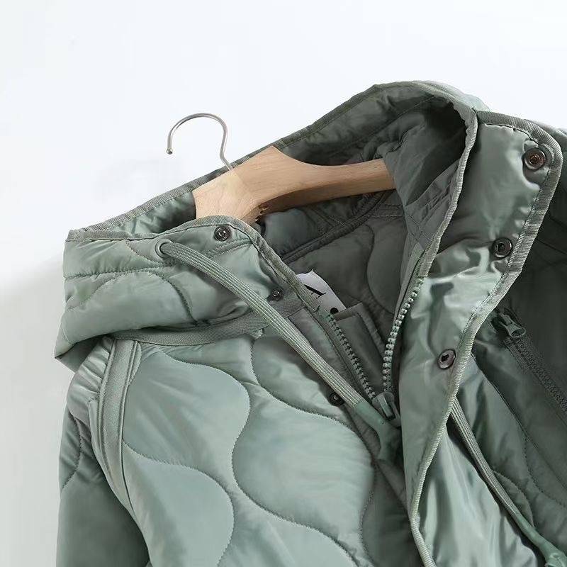 Loose long -knee loose cotton coat jacket