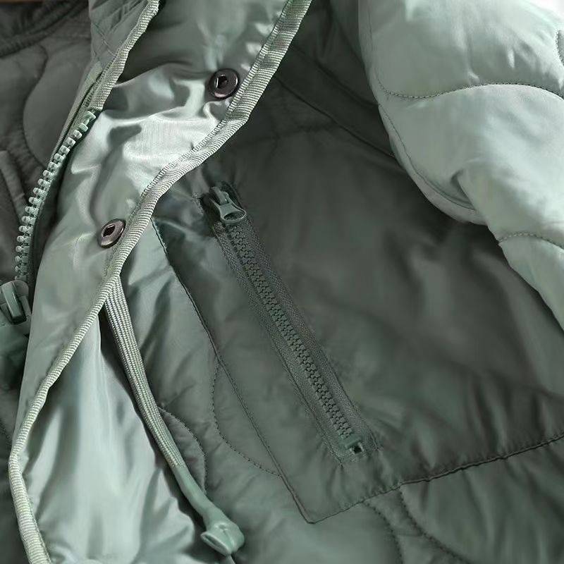 Loose long -knee loose cotton coat jacket