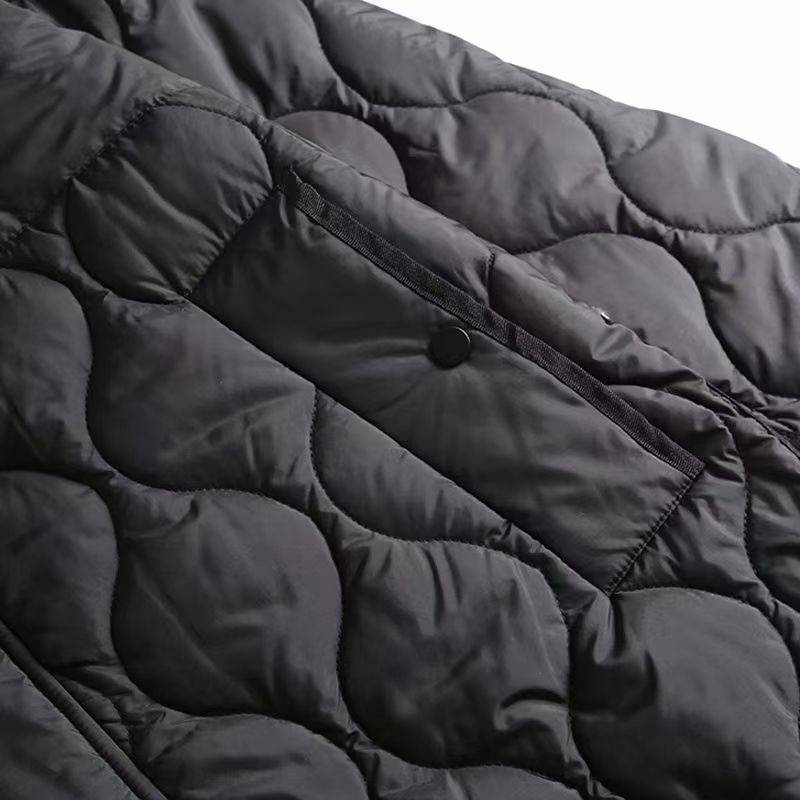 Loose long -knee loose cotton coat jacket