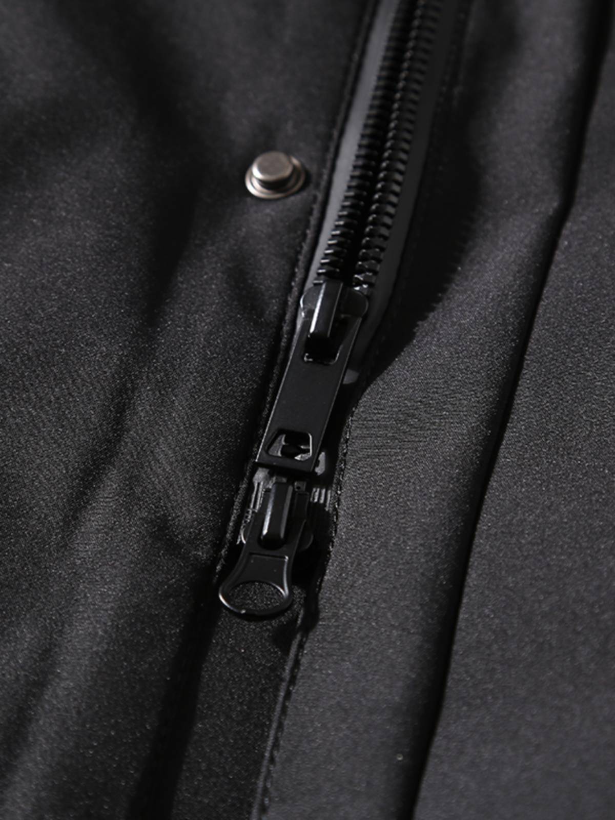 Men's hooded recreational mid -length down jacket jacket
