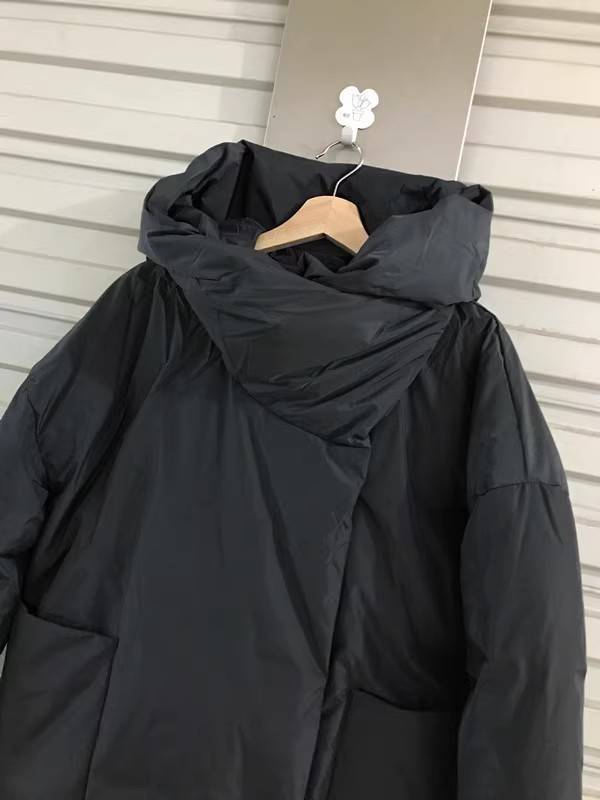 Come picking up!Autumn and winter casual atmosphere, fluffy, warm, loose and loose bib, long down jacket, long down jacket