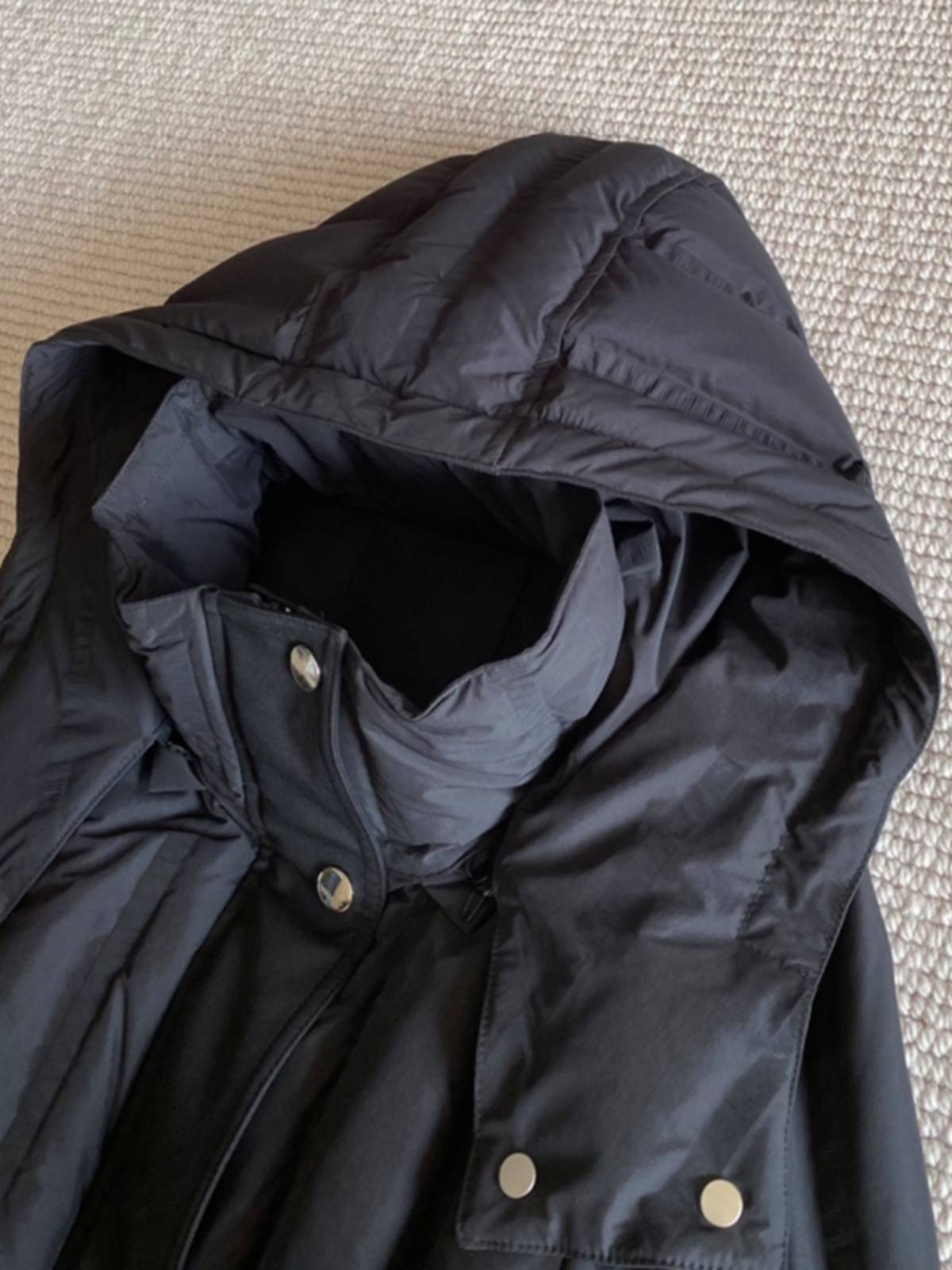 Goosedo down jacket female medium long 2023 new waistband over knee thick winter jacket
