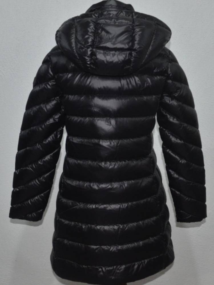 Sanjiao commuting nylon medium long model can take off the hat down jacket