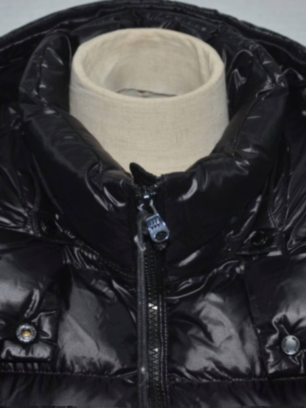 Sanjiao commuting nylon medium long model can take off the hat down jacket