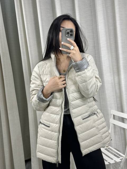 Xu Niu children in Europe and the United States single middle and long street shooting wind thin down jacket female short bread clothes