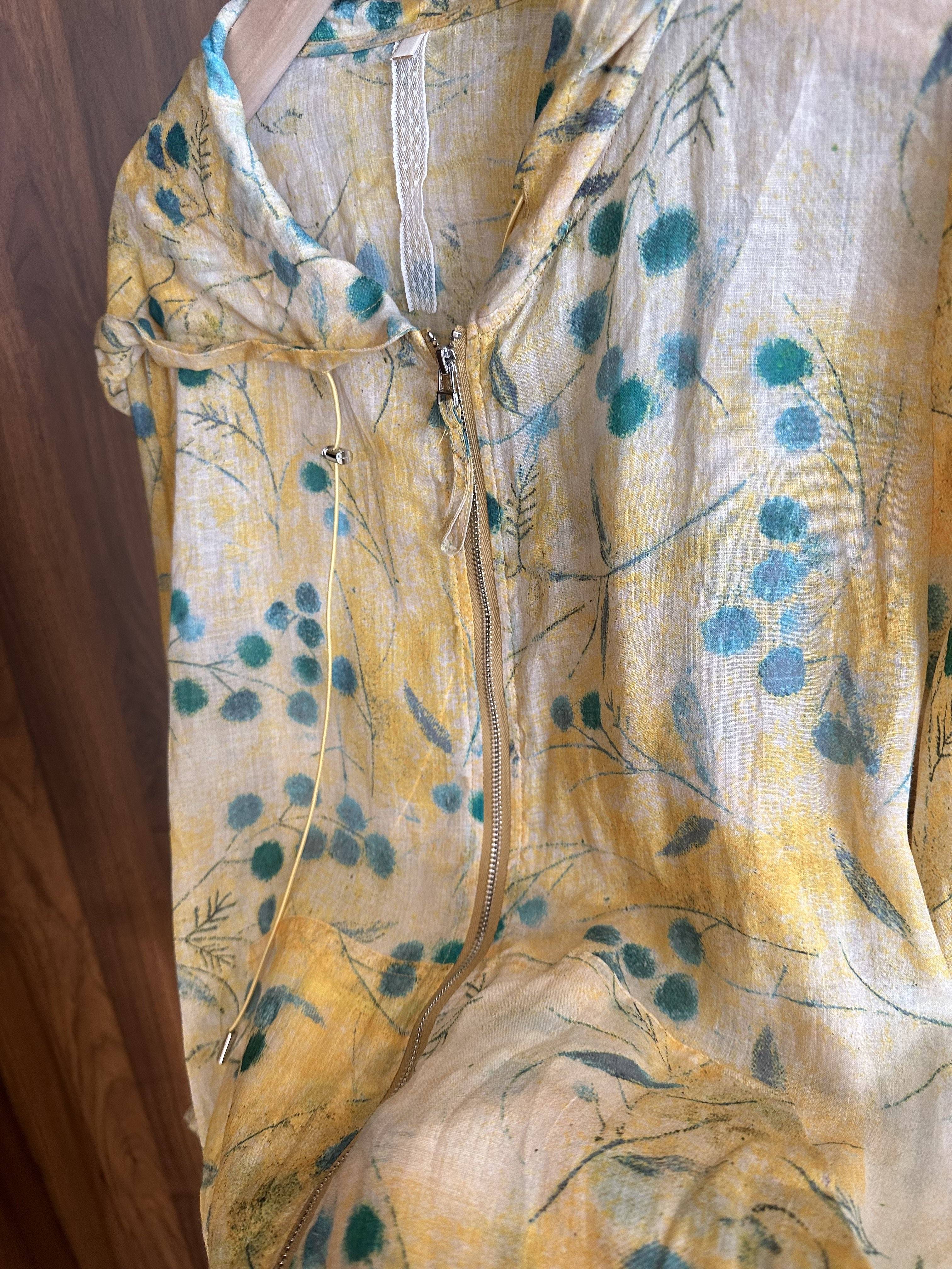 Maggie/French Original Single ~ High Castle Salm Printed Loose Jacket 4.23