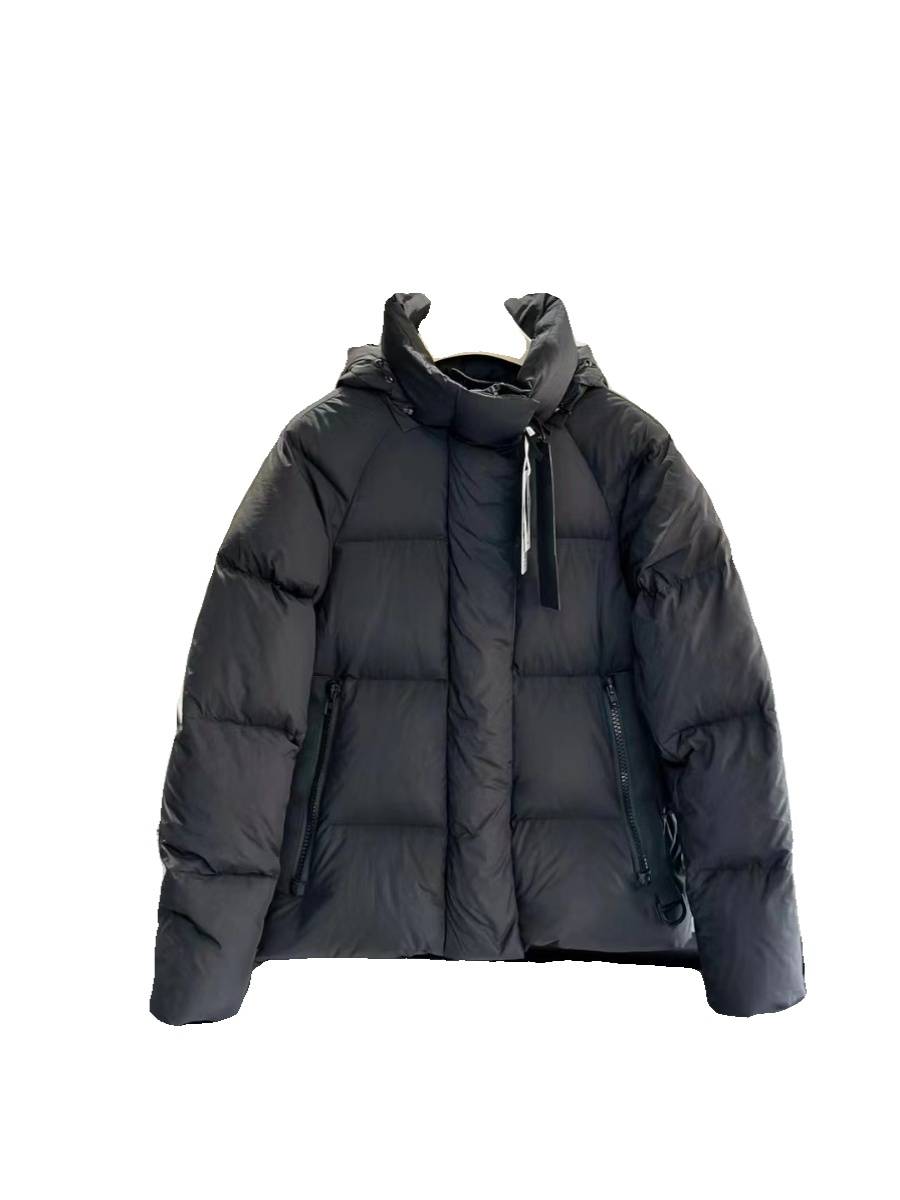 Simple three defense conventional vertical stand -up collar white goose down jacket
