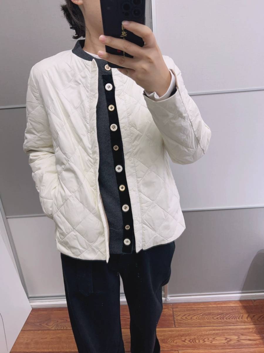 Light and light inside without collar 90%goose velvet jacket
