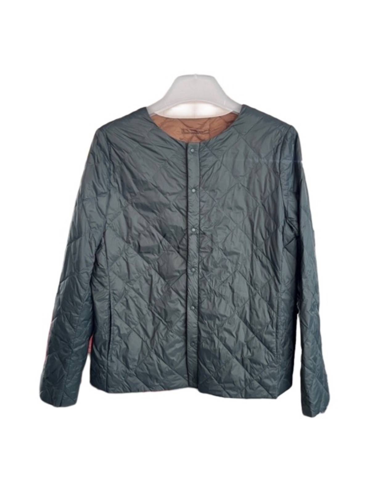 Light and light inside without collar 90%goose velvet jacket