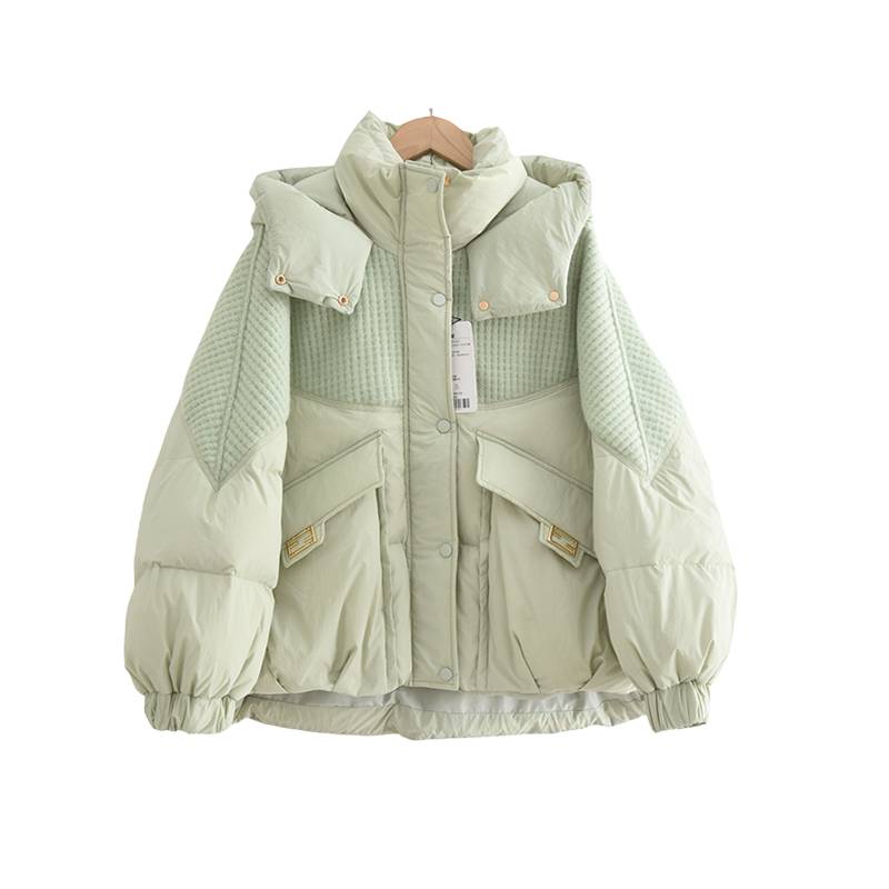 Casual hooded small bread down jacket jacket