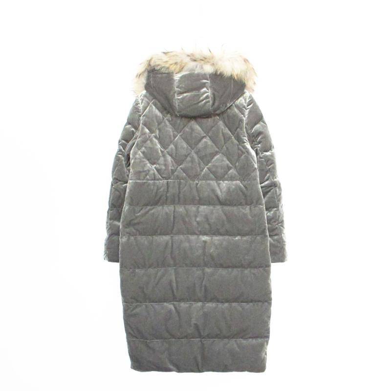 Velvet 80 White Duck Pills Long Hooding Thickens Thickens Deep down jacket
