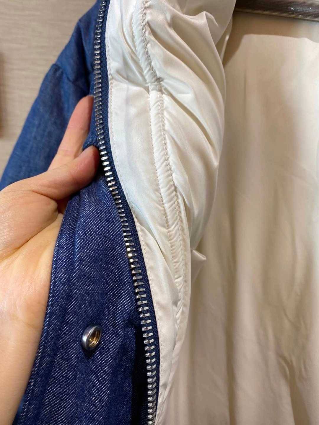 Italian Montecore Turkish denim cotton cotton white goose puffy Michelin anti -cold and warm down jacket women's models