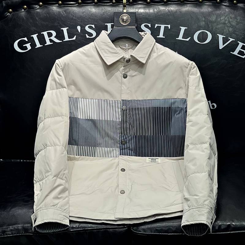 2022 Winter new down jacket standing collar men's down jacket short Y55219 P195 sofa map