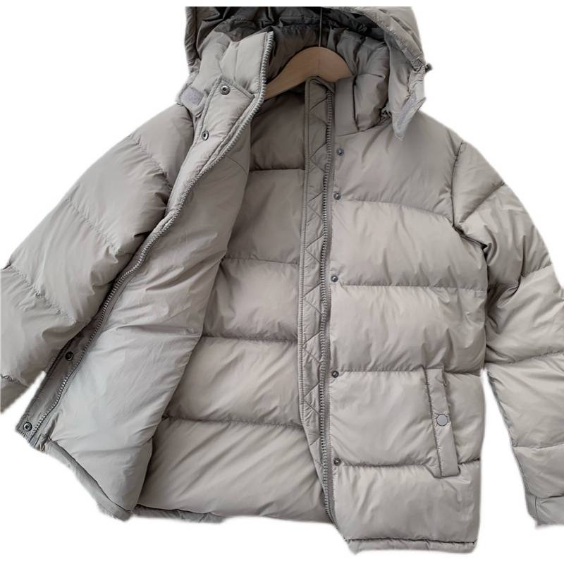 5000+ tripod 90 white goose velvet fluffy and thick coat female hooded down jacket autumn and winter new models