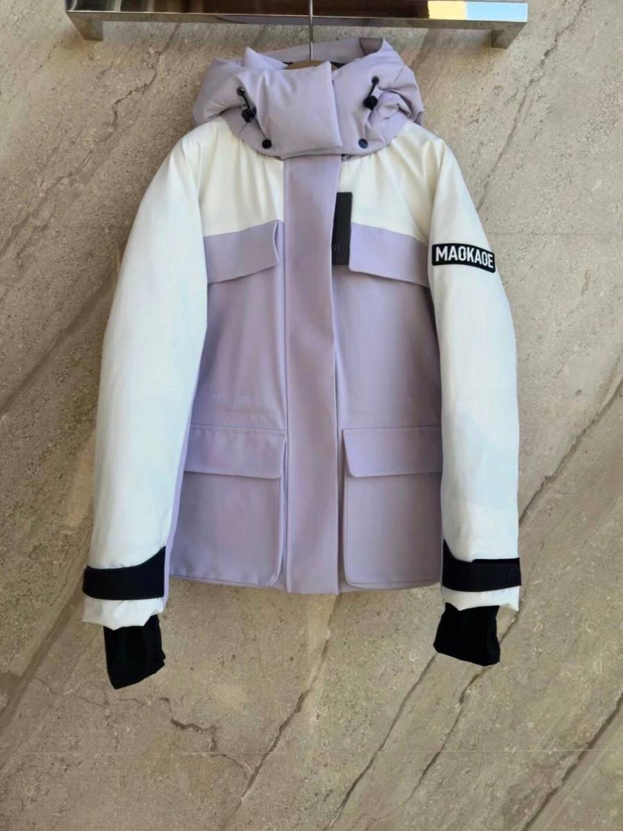 Shangpin selected Maokao women's new iClyn Canadian hooded back waist down jacket waterproof ski clothing