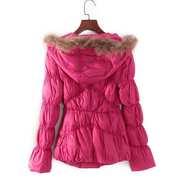 Bei brand counter Clearance Winter Women's Rose Rose Red Fashionable Waist -Holding down jacket 69410