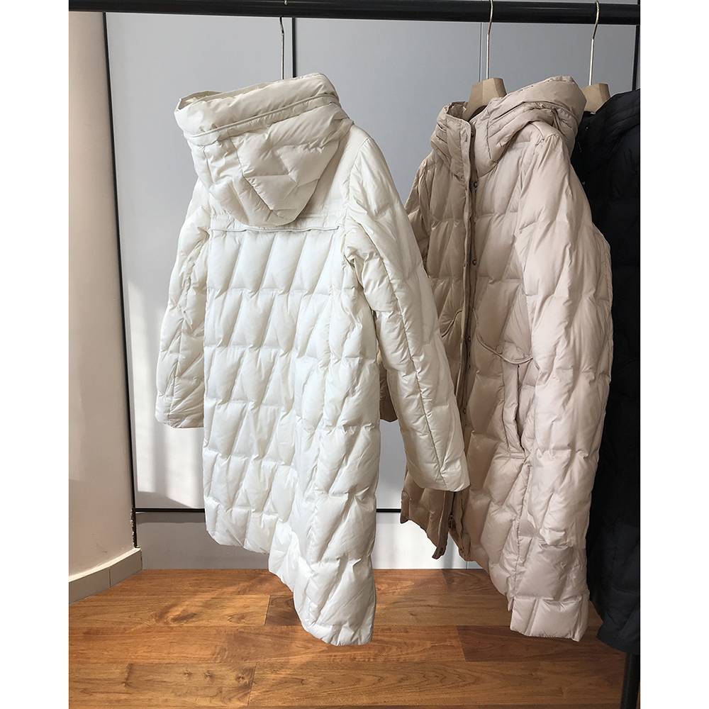 Middle -length new Chinese -style foreign down jacket girl