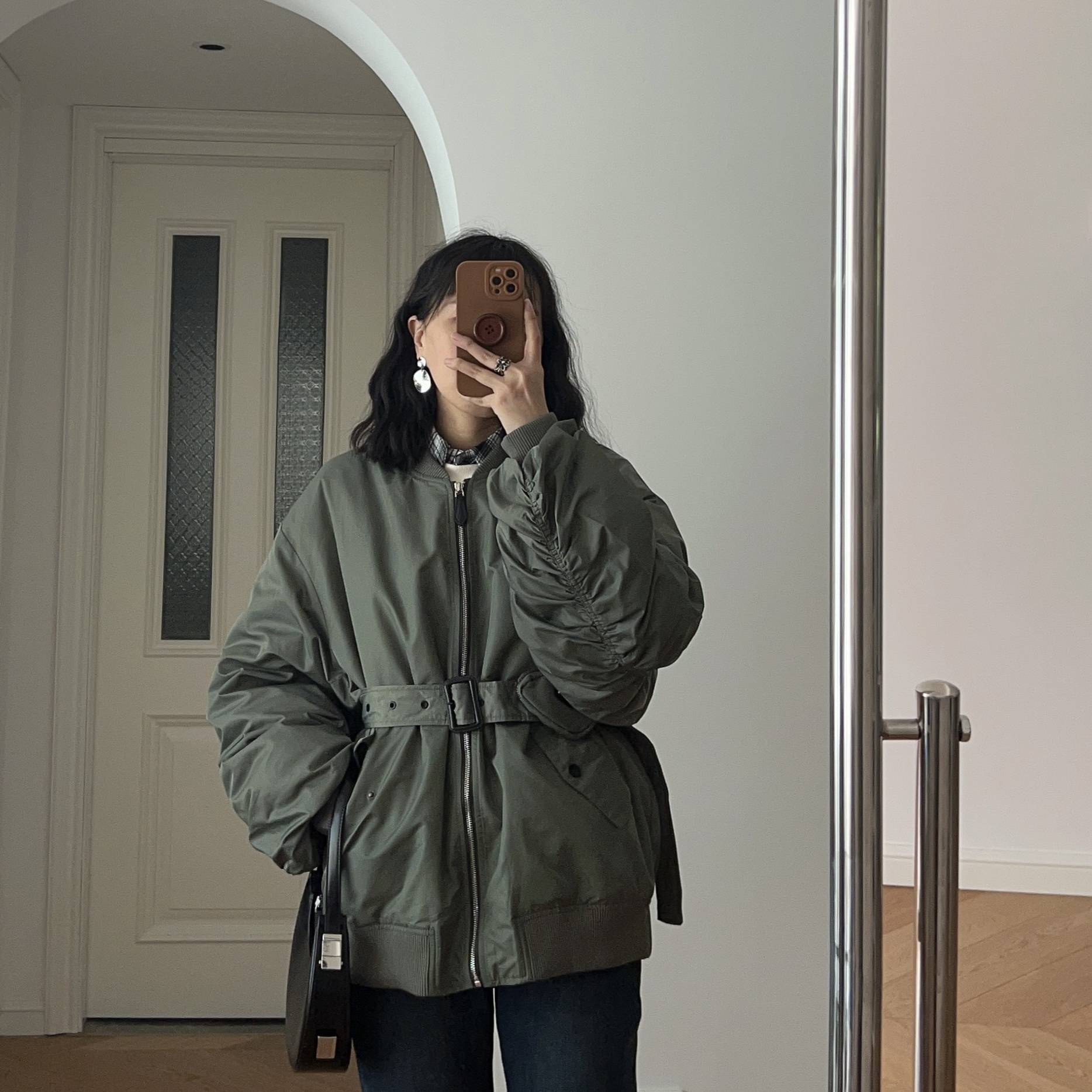 Hong Kong wind handsome loose baseball jacket down jacket