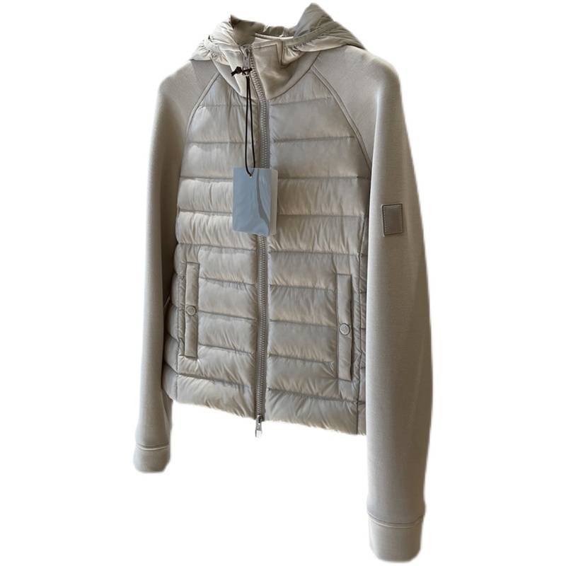 Clearance goods picking single cutting the label women's first -line brand raw cotton stitching short jacket hooded down jacket jacket