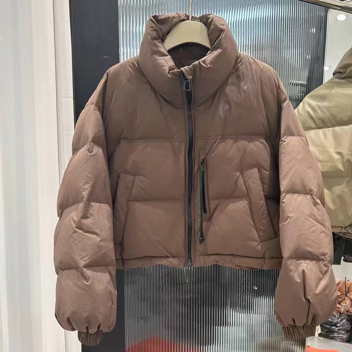 Recommend! High -quality stand -up collar down jacket short jacket