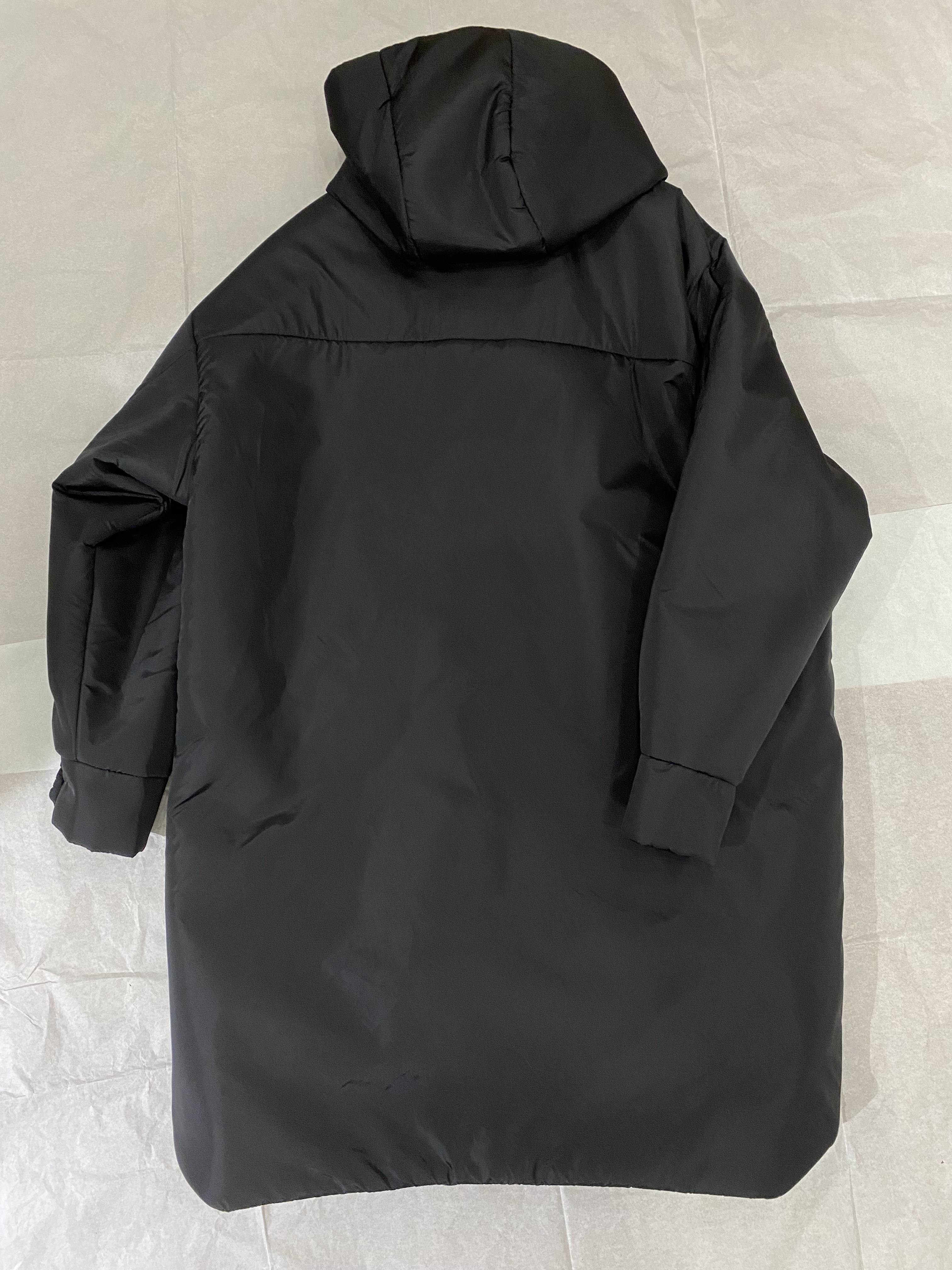 23 Autumn and Winter new hooded black long down jacket good version