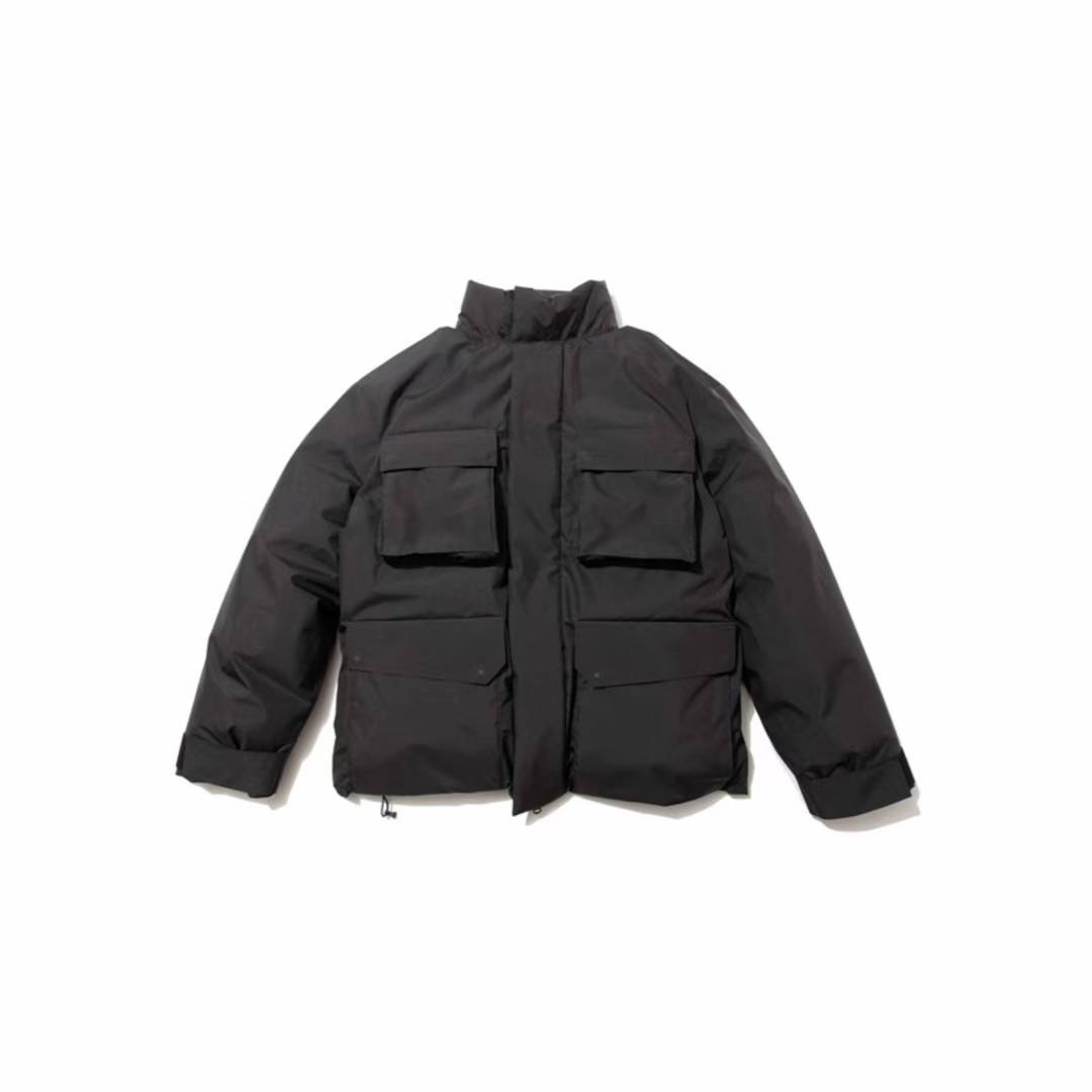 F/CE.®c Recycle Field multi -pocket function down jacket pure color foundation simple hood