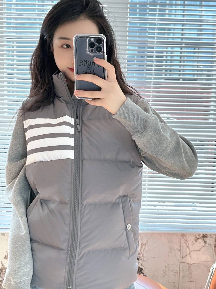 Short -end collar tide brand down vest