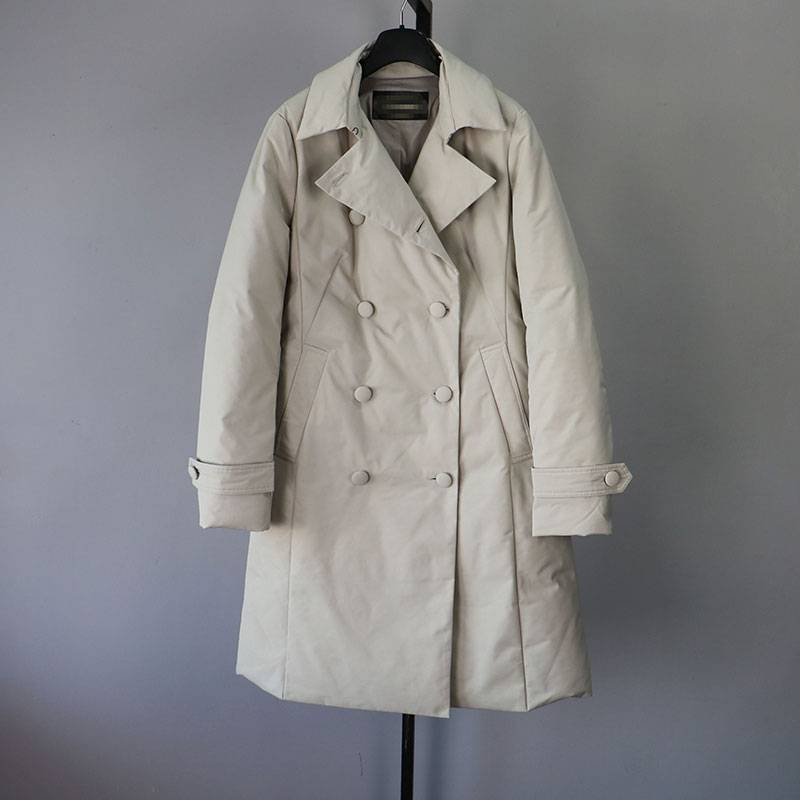 Winter ladies down jacket jacket conventional white duck down warm