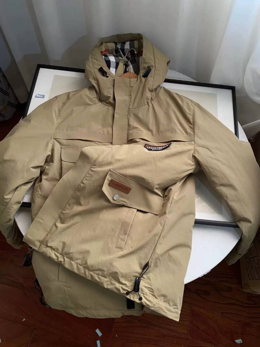 C2-A01 Specials in Winter Men's Outdoor Hooded Casual Plel Holding Warm and Windproof
